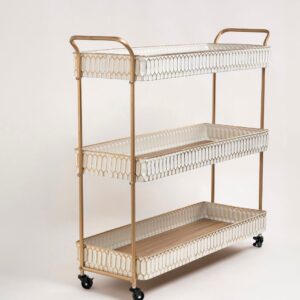 Aura Three Tier Serving Trolley