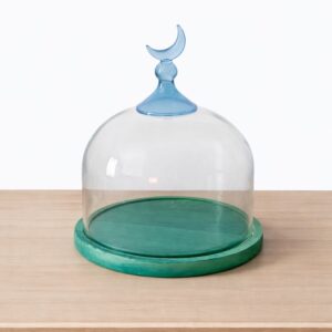 Cresent Serving Dome - Royal Blue Collection