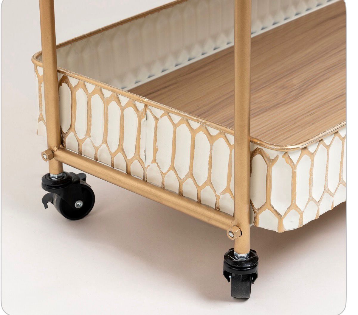 Aura Three Tier Serving Trolley - Image 4